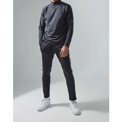 Sıfır yaka, 4/1 fermuar detaylı yakalı eşofman takımı